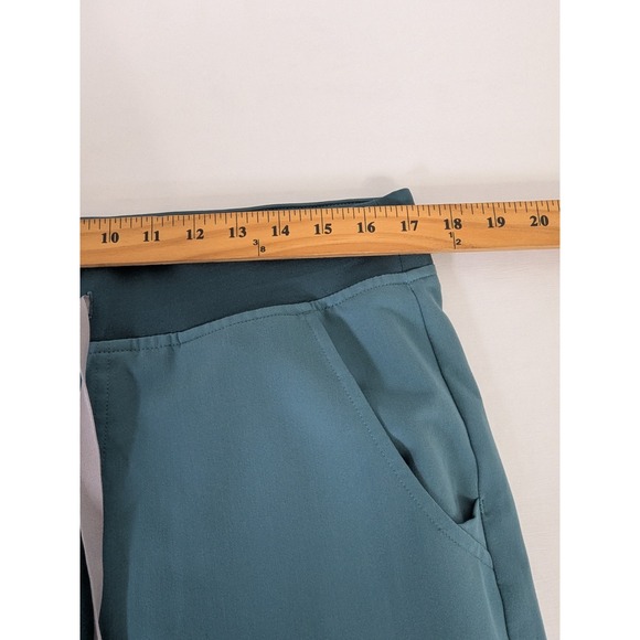 FIGS Zamora Jogger Scrub Pants Teal Blue Green Drawstring Medical Womens LP - Picture 6 of 8